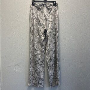 Zara Womens size medium Green swirl design knit pants